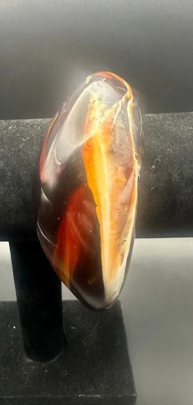 Vintage Marbled Lucite Brown Cream Bangle Bracelet tortoise shell amber